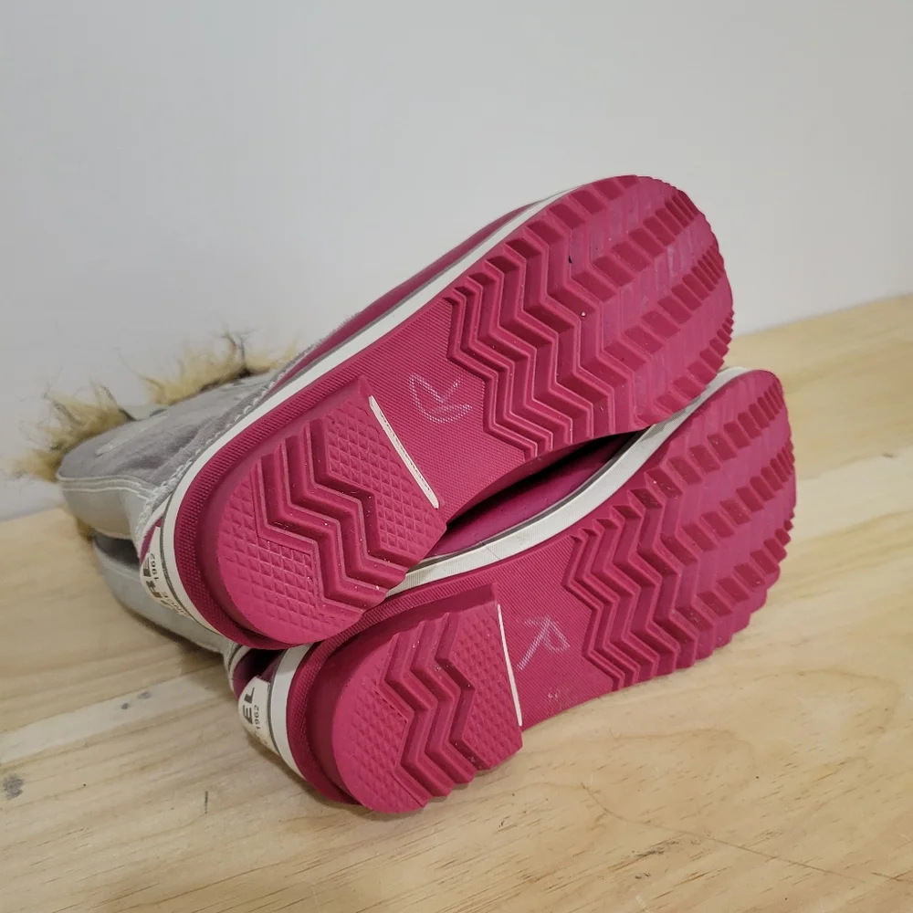 Sorel Tofino winter boots  pink and grey 8w 6y - Picture 5 of 6